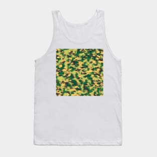 Yellow green Camouflage Tank Top